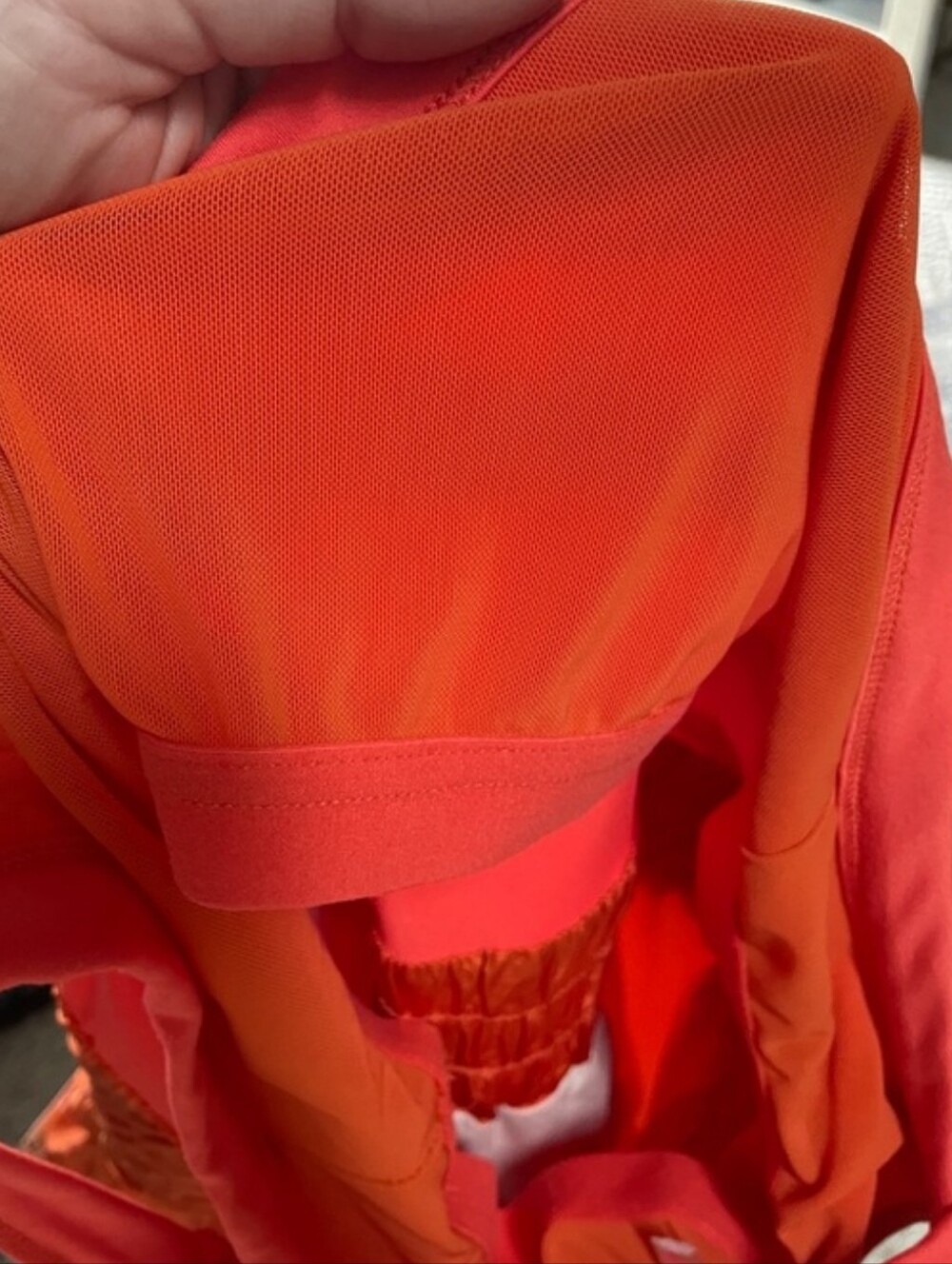 Free People Movement Way Home Orange Skortsie Romper - Picture 7 of 7
